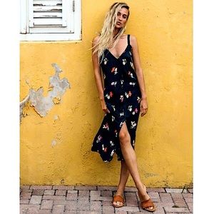 Billabong Sweet Edges Midi Slip Dress XS